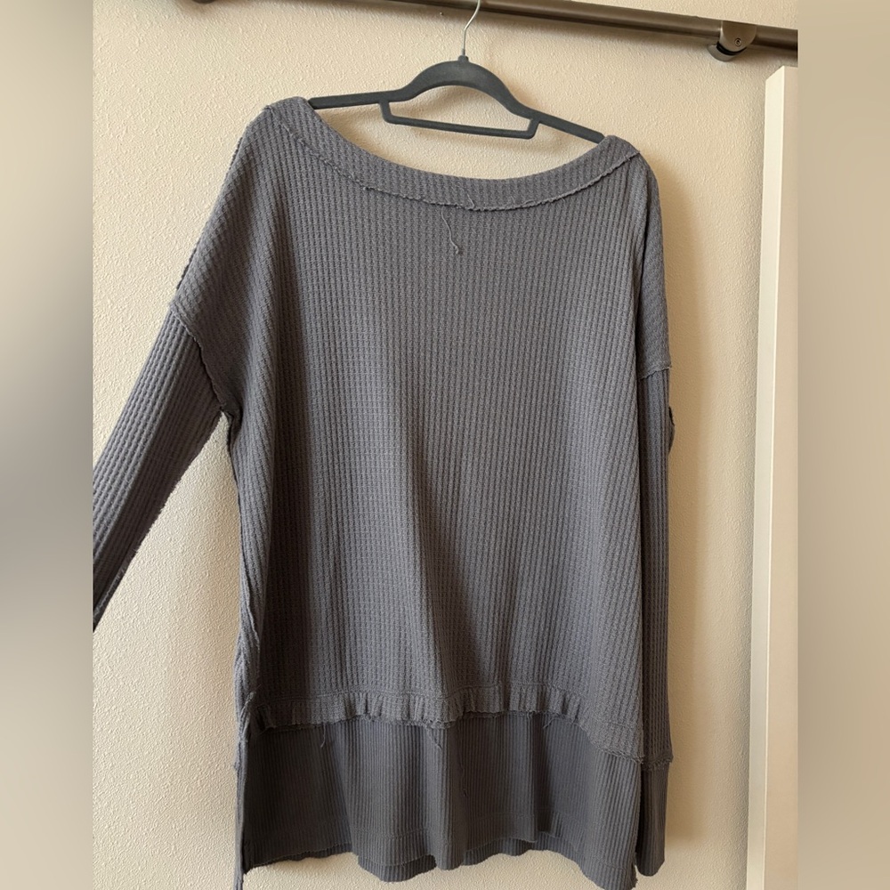 Free People Tunic Light Grey/Blue
